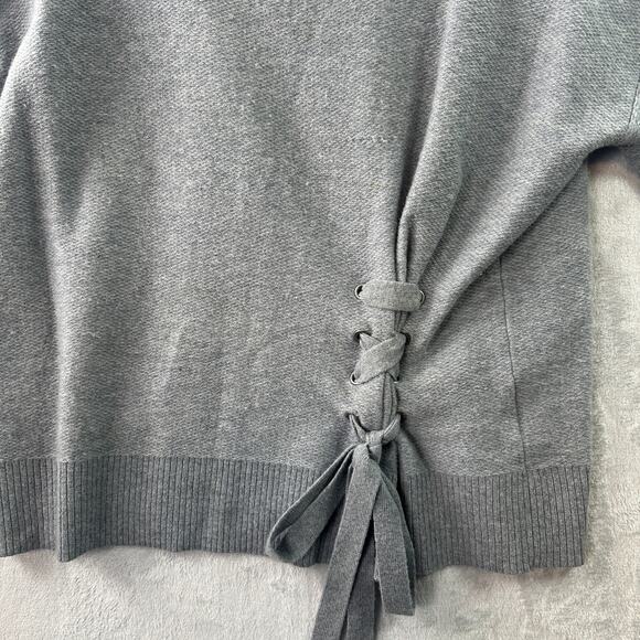 Club Monaco Gray Cashmere Sweater w/ Front Ribbon – Size S - Picture 5 of 9